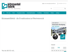 Tablet Screenshot of kitzmantelfabrik.at